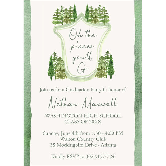 Oh The Places You'll Go Invitations